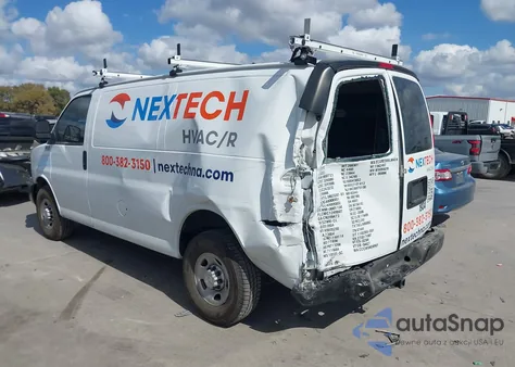 2022 Chevrolet Express G2500 from USA, damaged, VIN 1GCWGAFPXN1282567